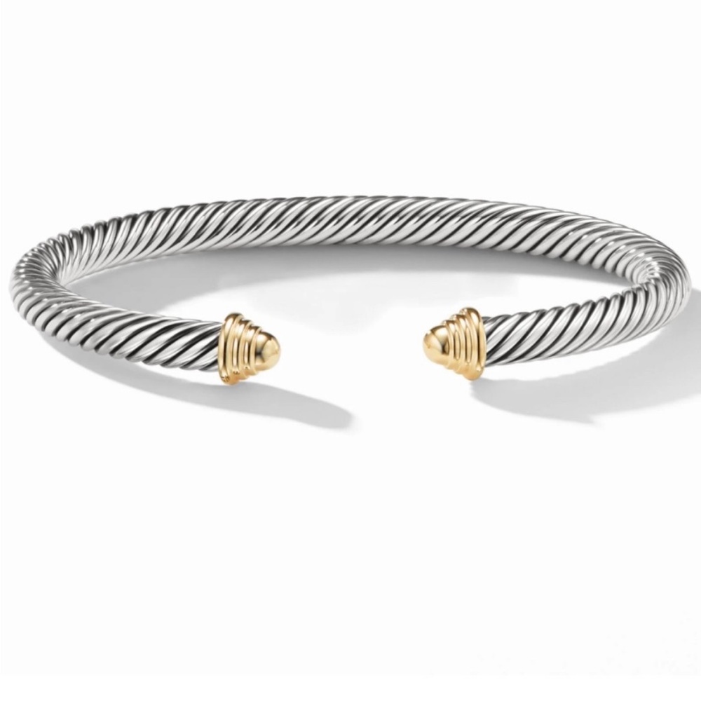 David Yurman Cable Classics bracelet with gold domes